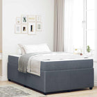 Bedframe 120x200 cm donkergrijs stof