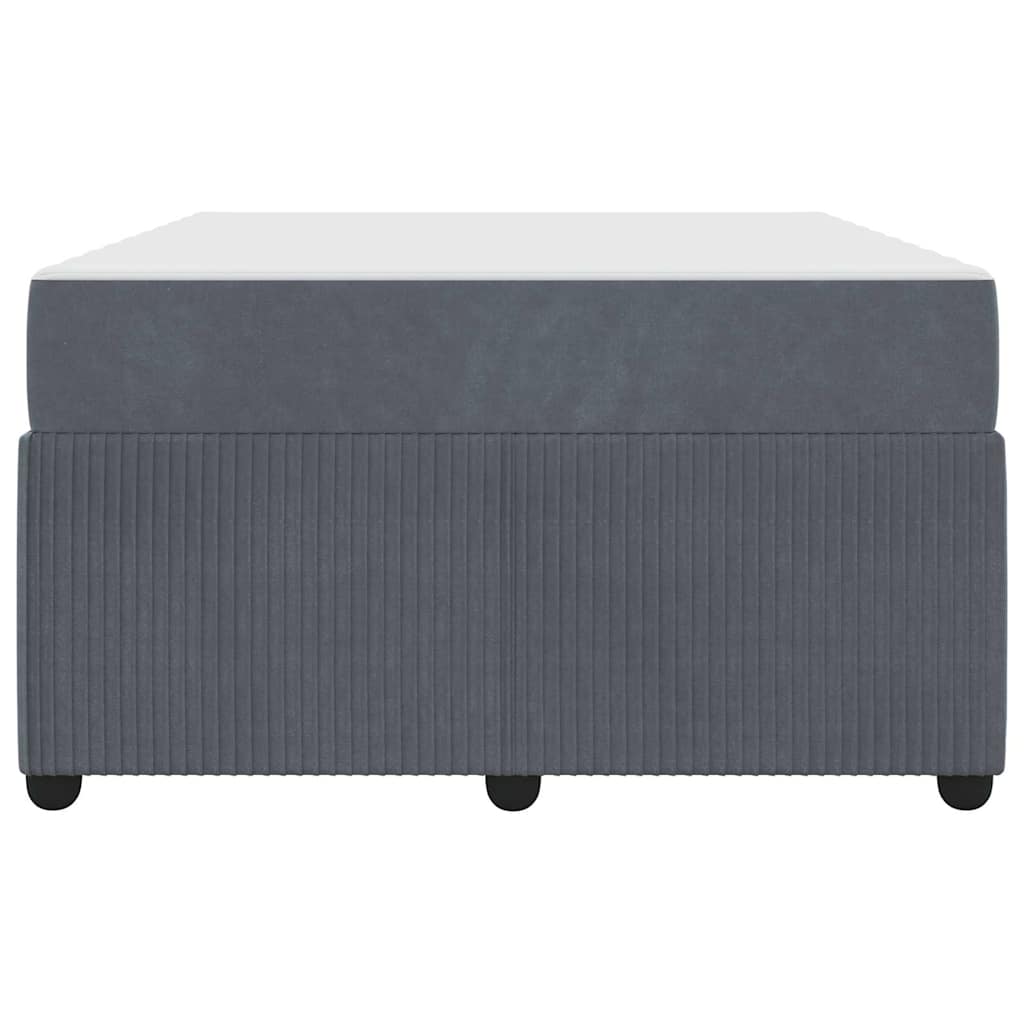 Bedframe met matras Anders Donkergrijs 120 x 200 cm Fluweel