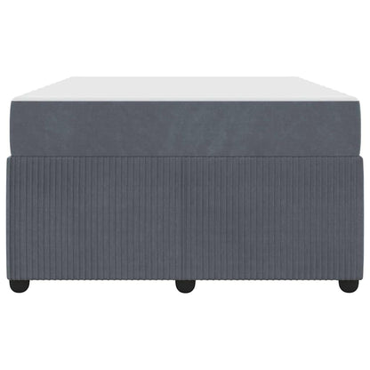 Bedframe met matras Anders Donkergrijs 120 x 200 cm Fluweel