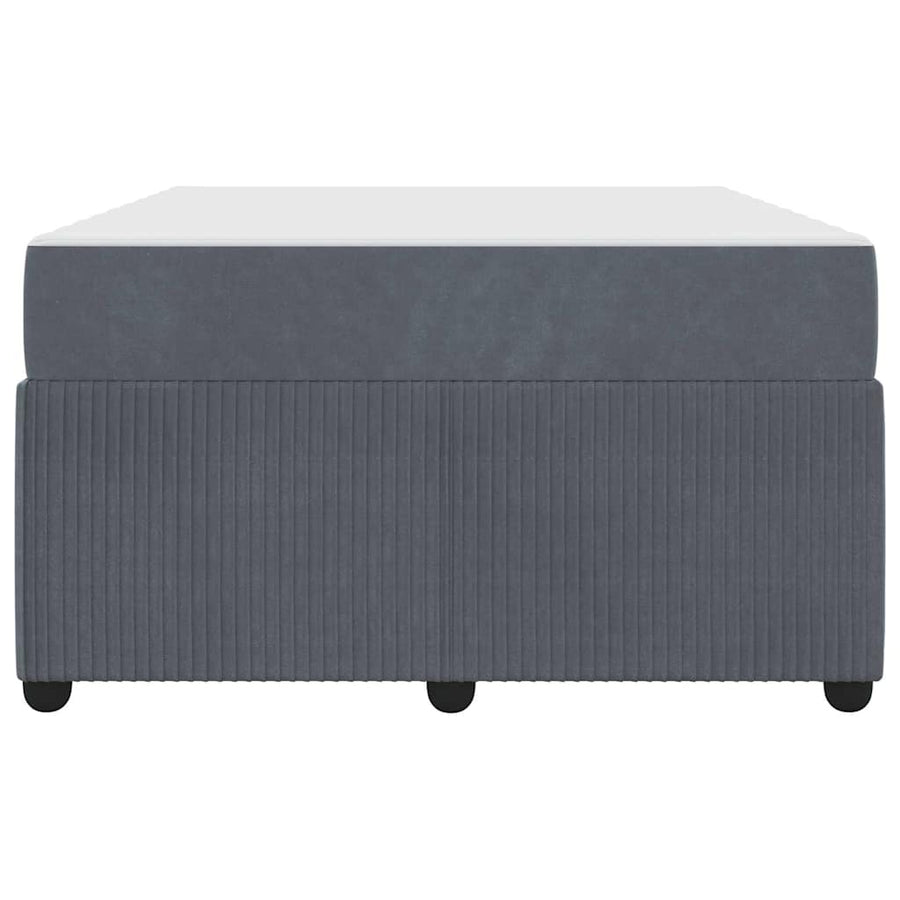 Bedframe met matras Anders Donkergrijs 120 x 200 cm Fluweel