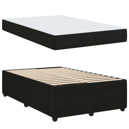 Bedframe met matras Anders Zwart 120 x 200 cm Fluweel