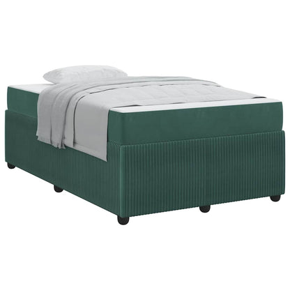 Bedframe met matras Anders Donkergroen 120 x 200 cm Fluweel