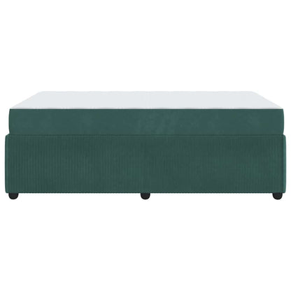 Bedframe met matras Anders Donkergroen 120 x 200 cm Fluweel