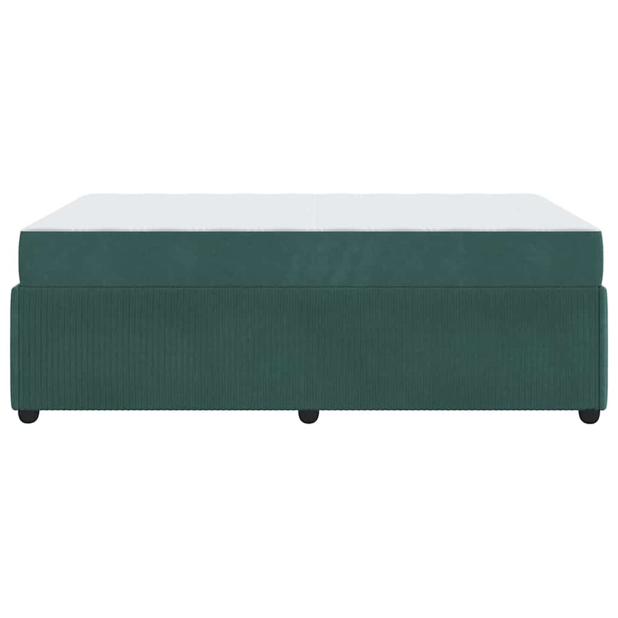 Bedframe met matras Anders Donkergroen 120 x 200 cm Fluweel