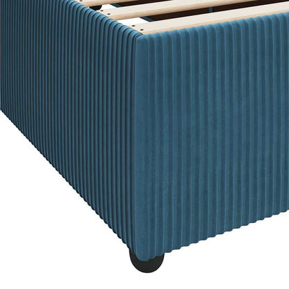 Bedframe met matras Anders Blauw 120 x 200 cm Fluweel