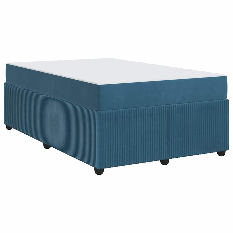 Bedframe met matras Anders Blauw 120 x 200 cm Fluweel