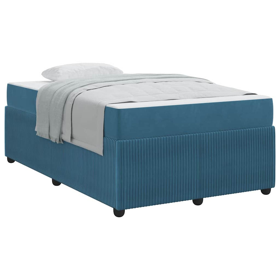 Bedframe met matras Anders Blauw 120 x 200 cm Fluweel