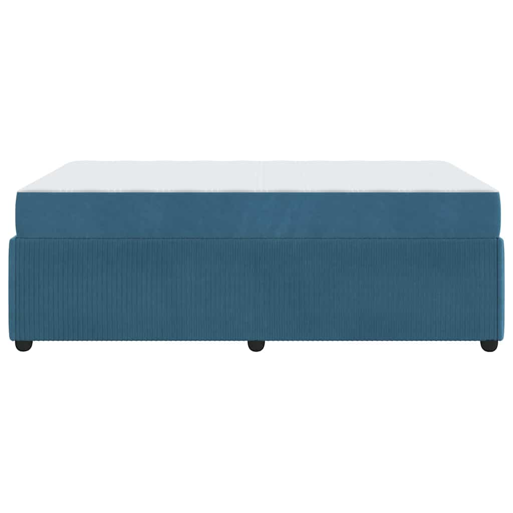 Bedframe met matras Anders Blauw 120 x 200 cm Fluweel