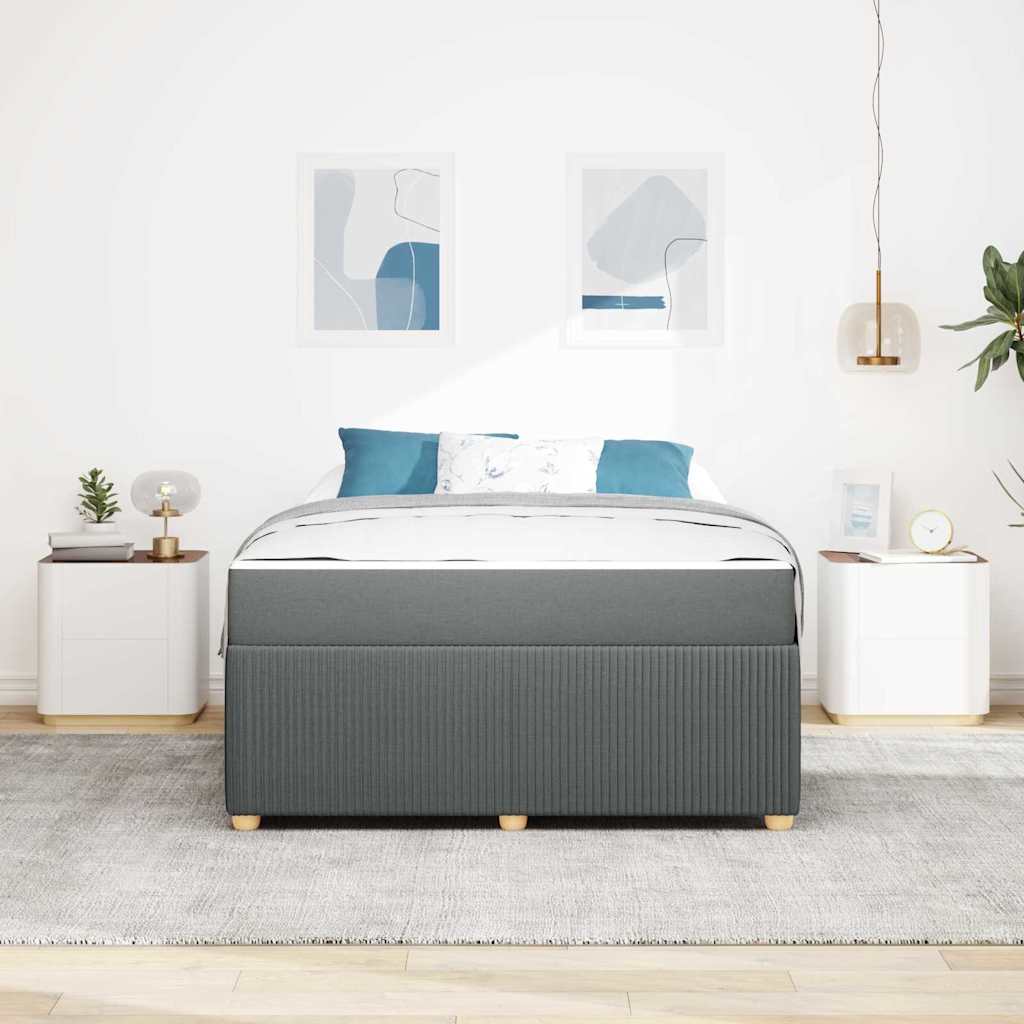 Bedframe Anders Donkergrijs 140 x 200 cm Stof