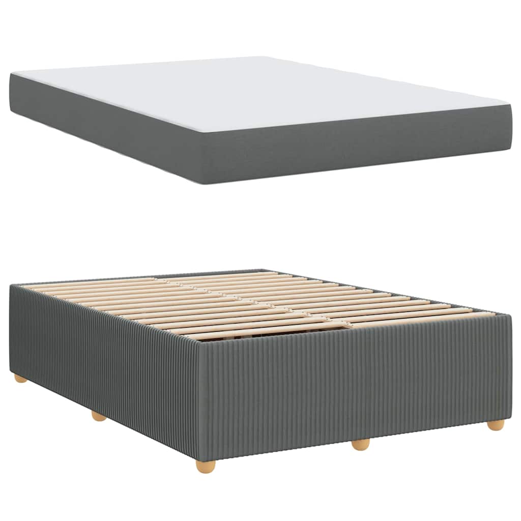 Bedframe Anders Donkergrijs 140 x 200 cm Stof
