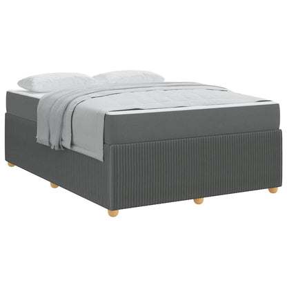 Bedframe Anders Donkergrijs 140 x 200 cm Stof