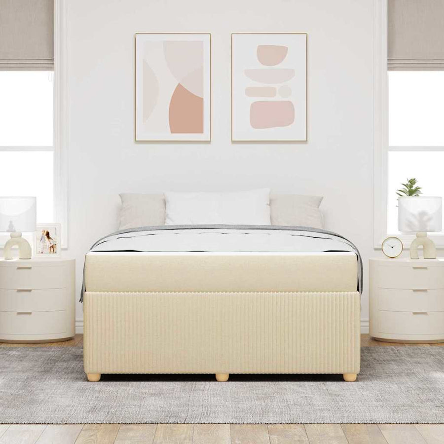 Bedframe Anders Crème 140 x 200 cm Stof