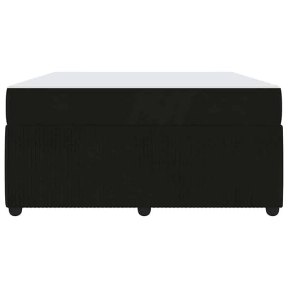 Bedframe met matras met matras Zwart 140 x 200 cm Fluweel