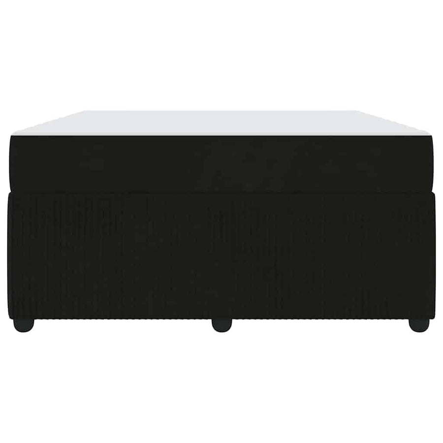 Bedframe met matras met matras Zwart 140 x 200 cm Fluweel
