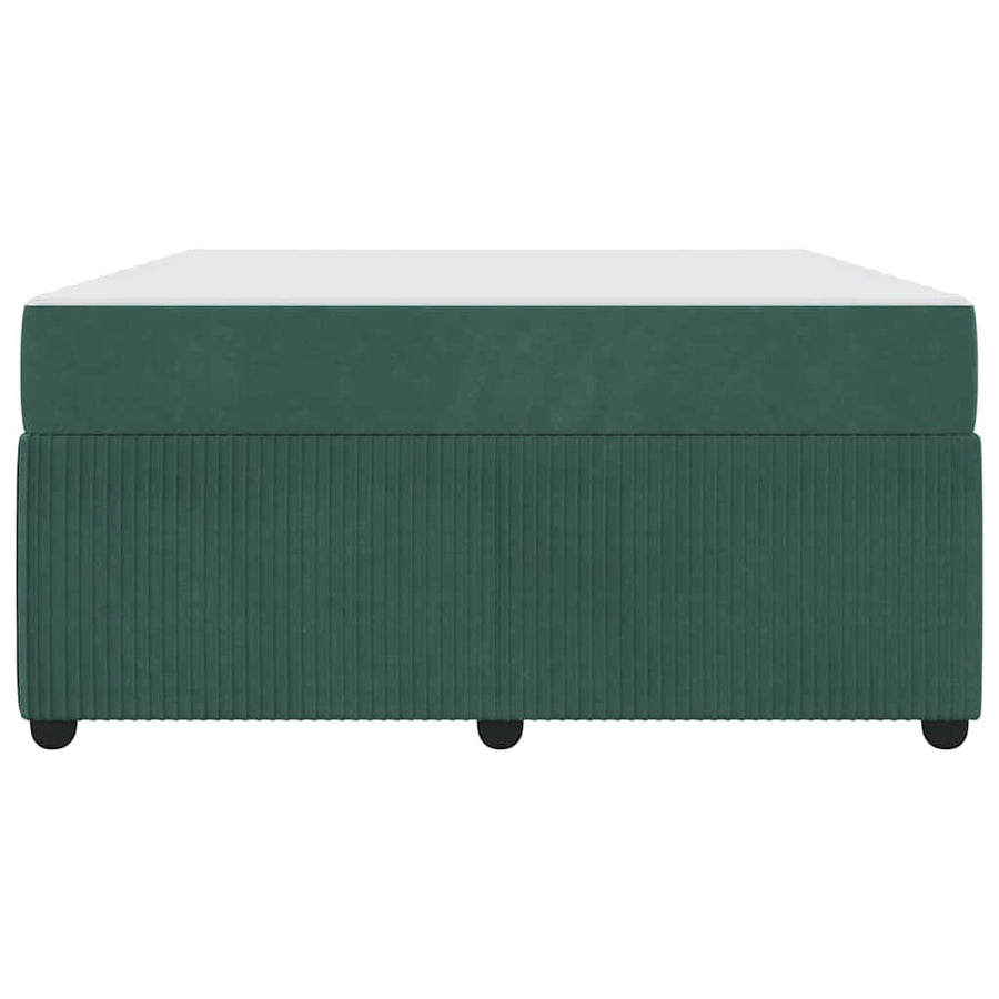 Bedframe met matras Anders Donkergroen 140 x 200 cm Fluweel