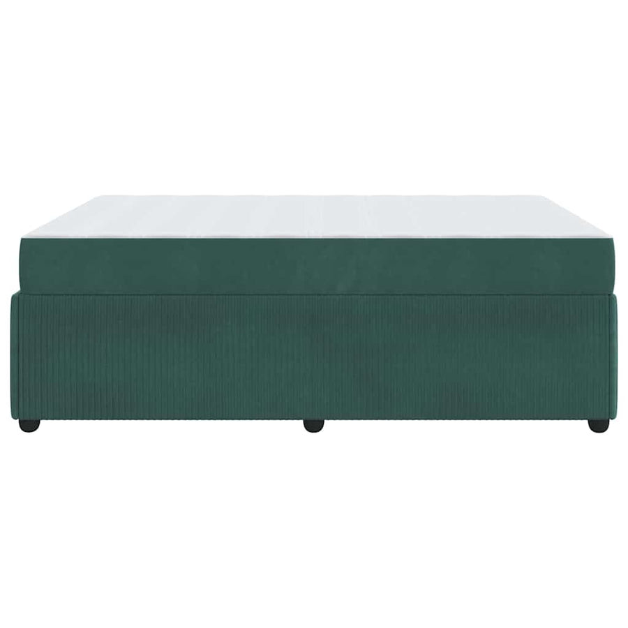 Bedframe met matras Anders Donkergroen 140 x 200 cm Fluweel