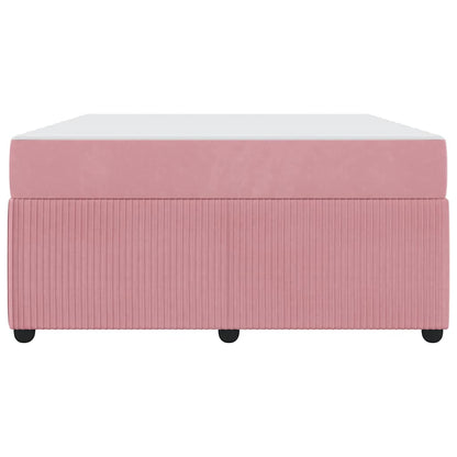 Bedframe met matras Anders Roze 140 x 200 cm Fluweel