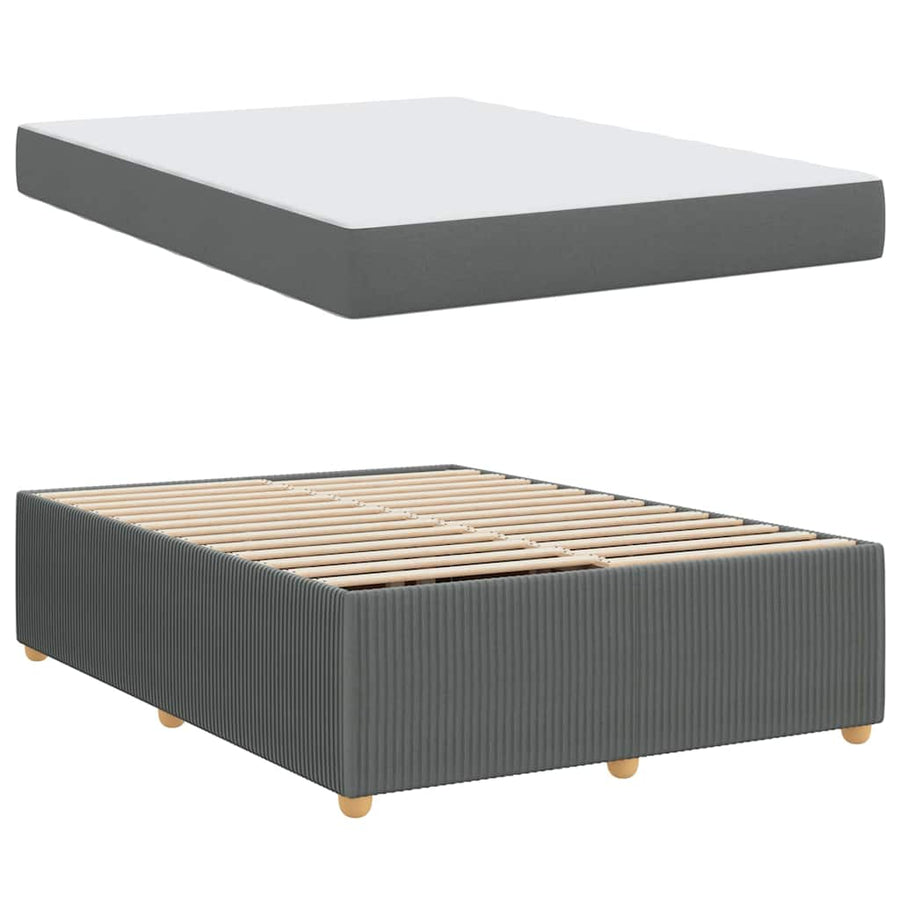 Bedframe Anders Donkergrijs 160 x 200 cm Stof
