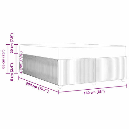 Bedframe Anders Blauw 160 x 200 cm Stof