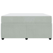 Bedframe met matras Anders Lichtgrijs 160 x 200 cm Fluweel