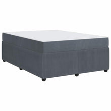 Bedframe met matras Anders Donkergrijs 160 x 200 cm Fluweel