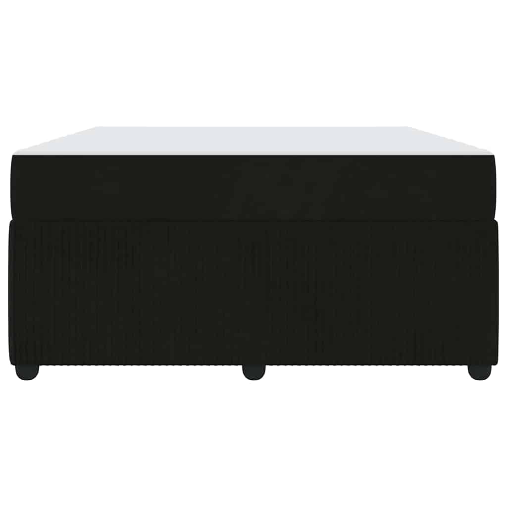 Bedframe met matras Anders Zwart 160 x 200 cm Fluweel