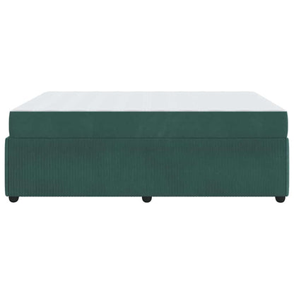 Bedframe met matras Anders Donkergroen 160 x 200 cm Fluweel