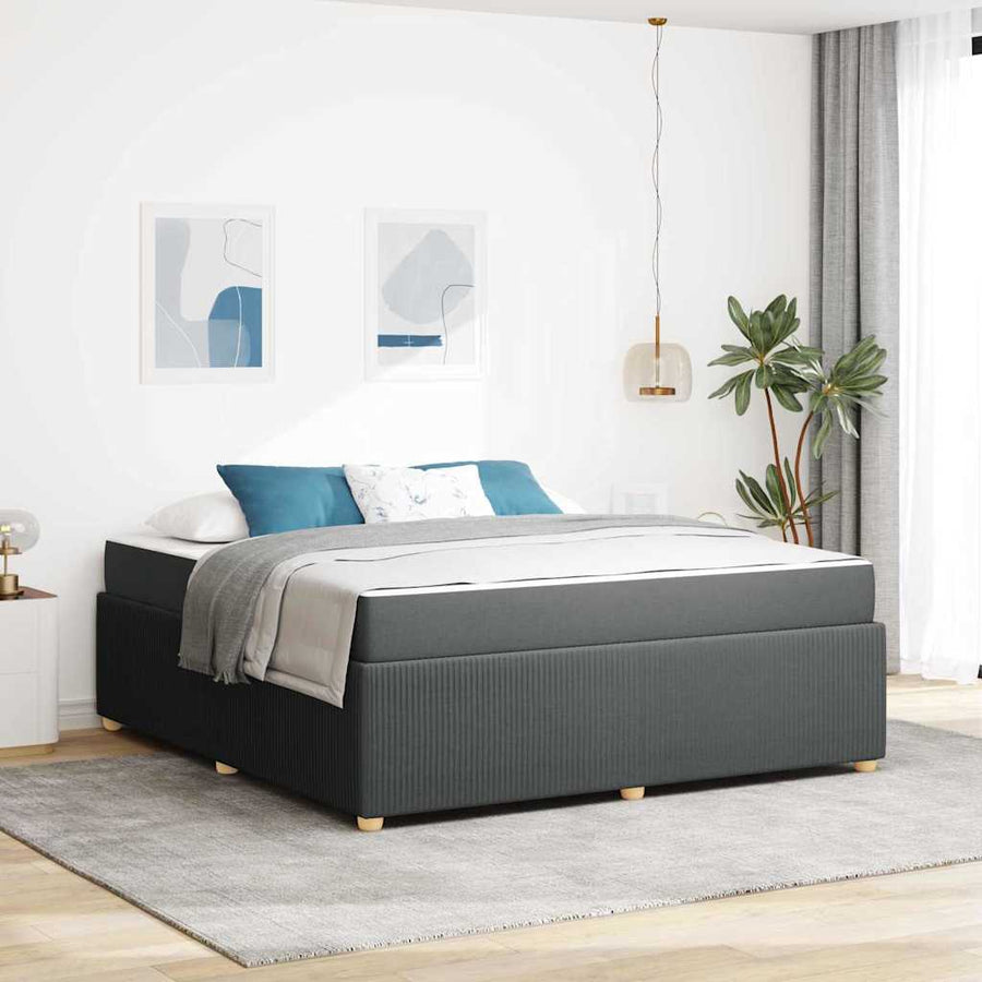 Bedframe Anders Donkergrijs 180 x 200 cm Stof
