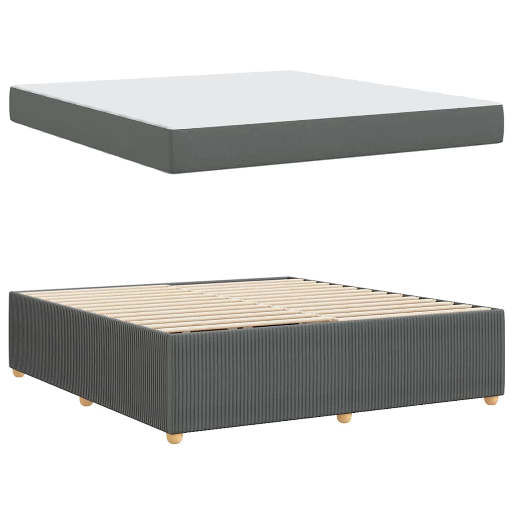 Bedframe Anders Donkergrijs 180 x 200 cm Stof