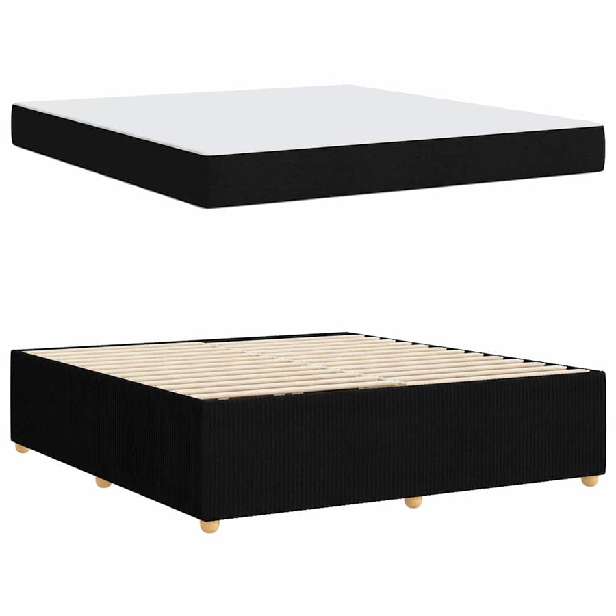 Bedframe Anders Zwart 180 x 200 cm Stof