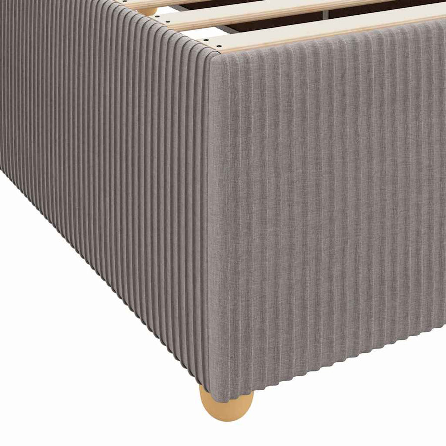 Bedframe met matras met matras Taupe 180 x 200 cm Stof