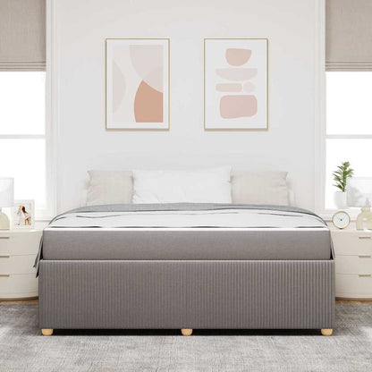 Bedframe met matras met matras Taupe 180 x 200 cm Stof