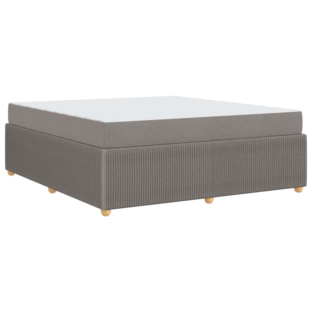 Bedframe met matras met matras Taupe 180 x 200 cm Stof