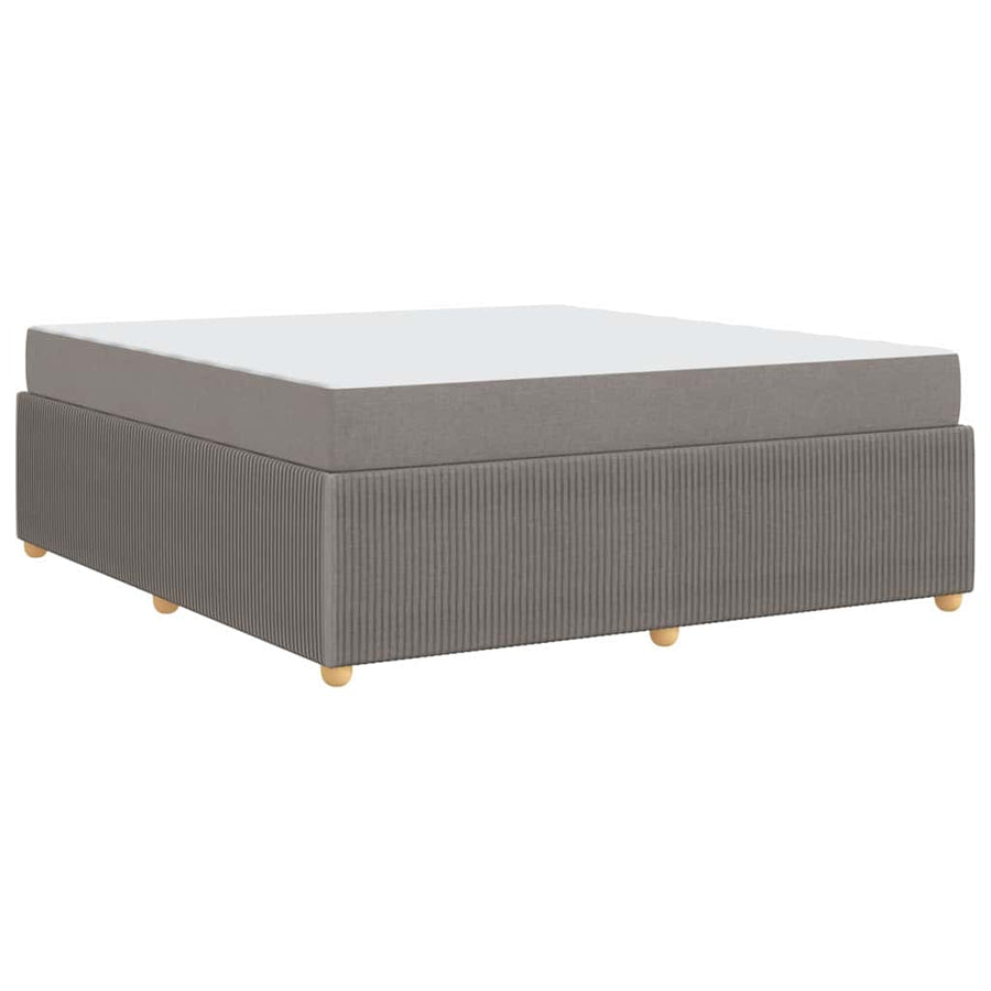 Bedframe met matras met matras Taupe 180 x 200 cm Stof