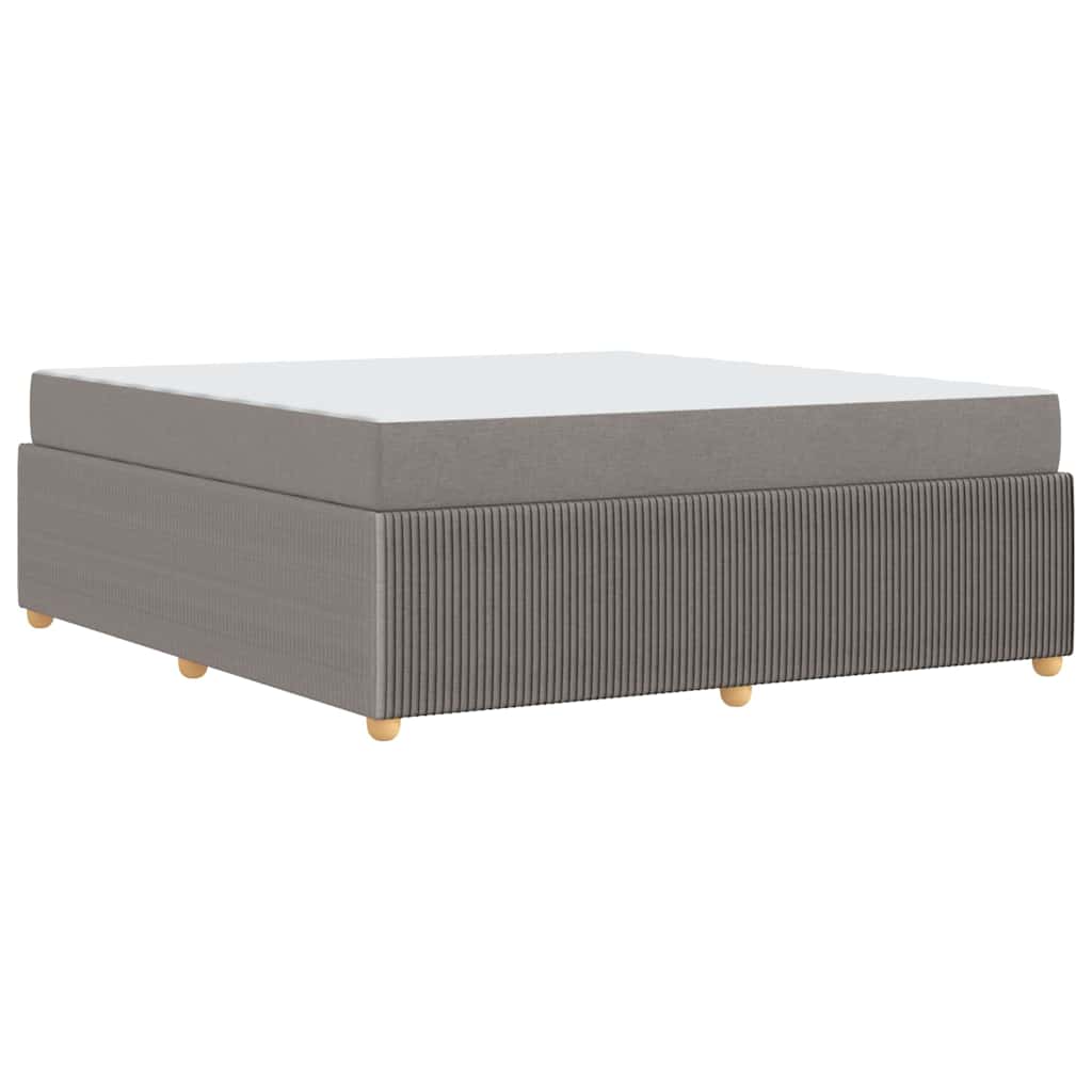 Bedframe met matras met matras Taupe 180 x 200 cm Stof