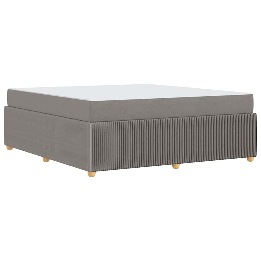 Bedframe met matras met matras Taupe 180 x 200 cm Stof