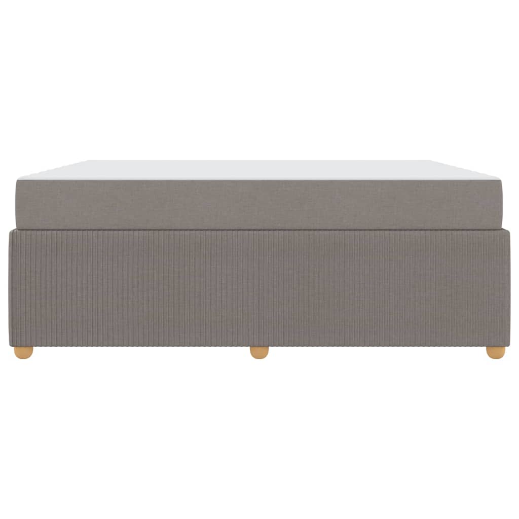 Bedframe met matras met matras Taupe 180 x 200 cm Stof