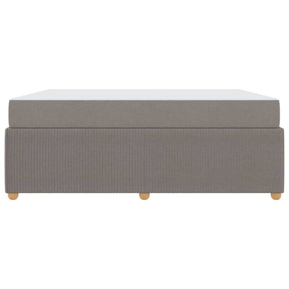 Bedframe met matras met matras Taupe 180 x 200 cm Stof