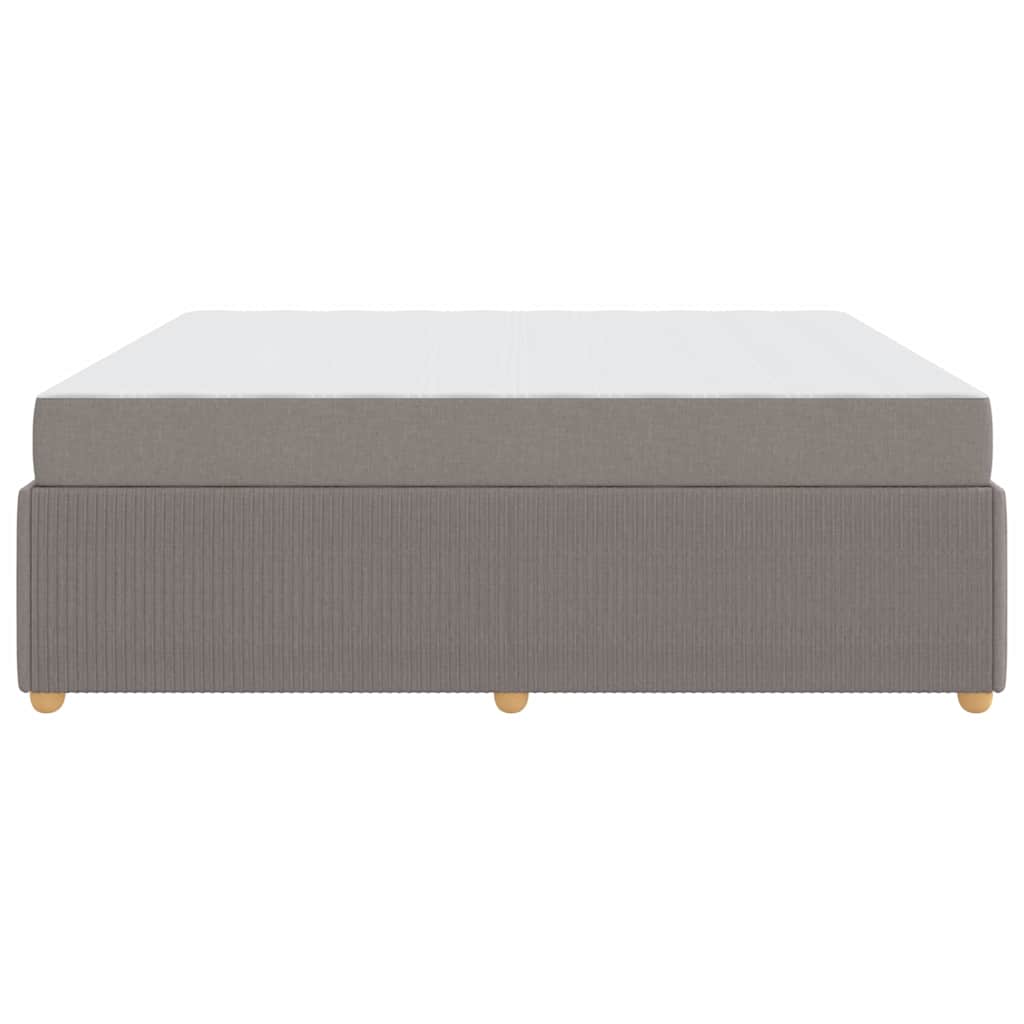 Bedframe met matras met matras Taupe 180 x 200 cm Stof