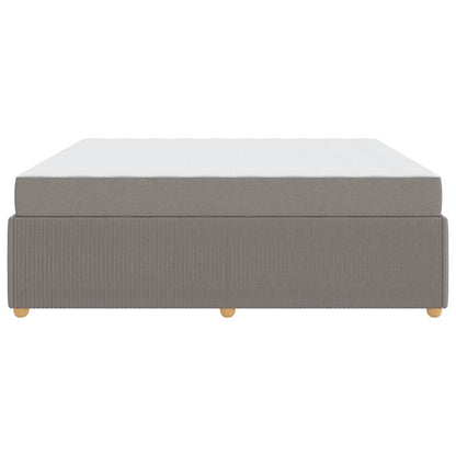 Bedframe met matras met matras Taupe 180 x 200 cm Stof