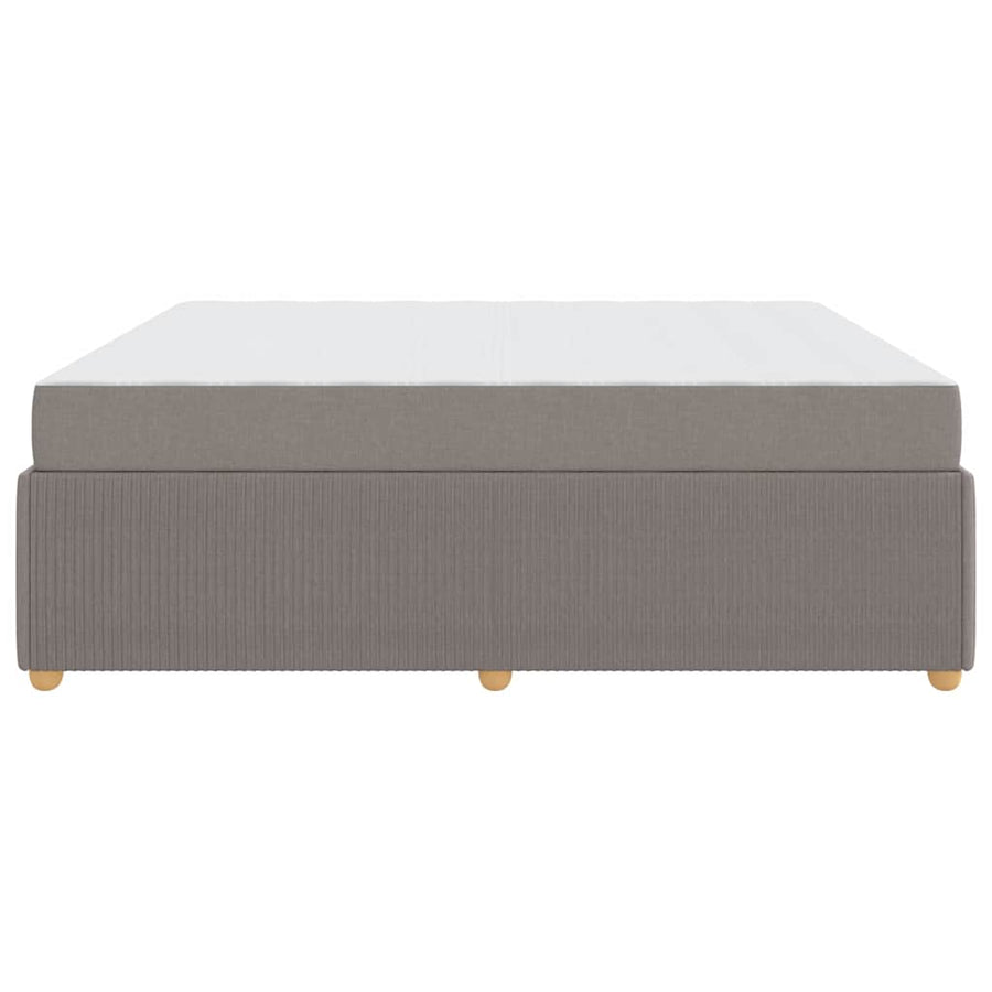 Bedframe met matras met matras Taupe 180 x 200 cm Stof
