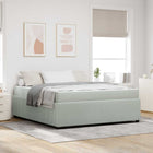 Bedframe lichtgrijs 180x200 cm stof
