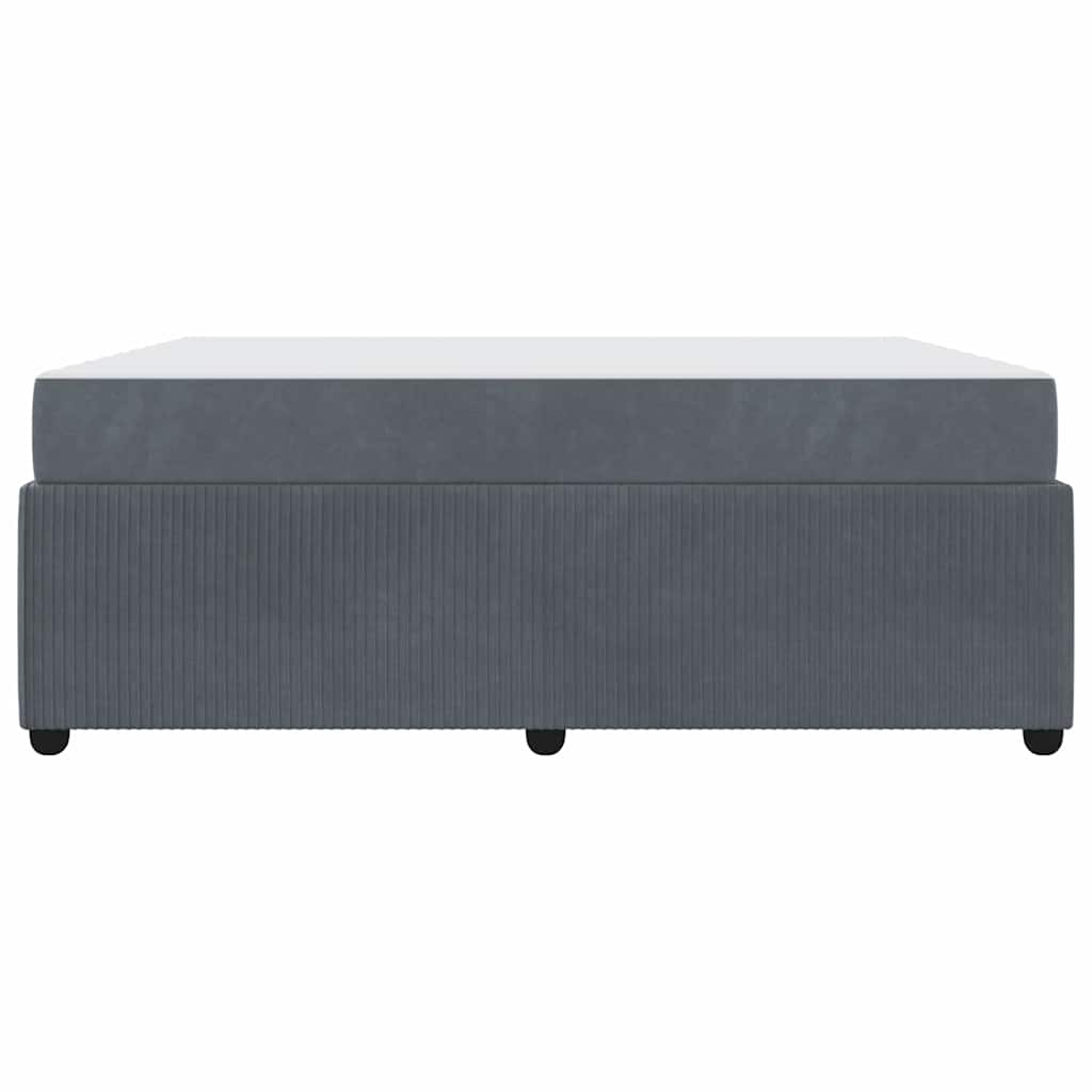 Bedframe met matras Anders Donkergrijs 180 x 200 cm Fluweel