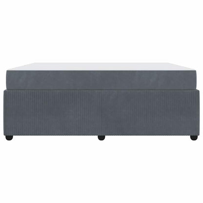 Bedframe met matras Anders Donkergrijs 180 x 200 cm Fluweel