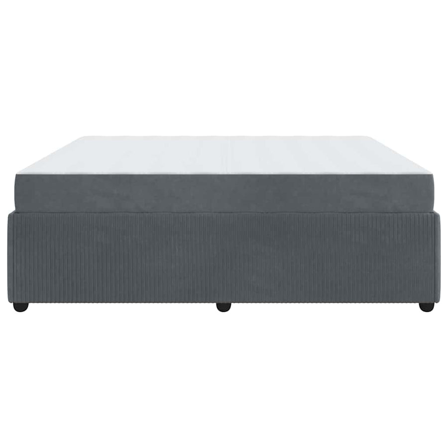 Bedframe met matras Anders Donkergrijs 180 x 200 cm Fluweel