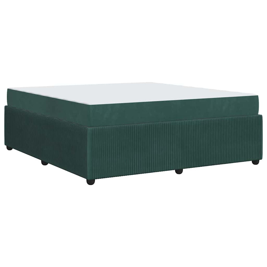 Bedframe met matras Anders Donkergroen 180 x 200 cm Fluweel