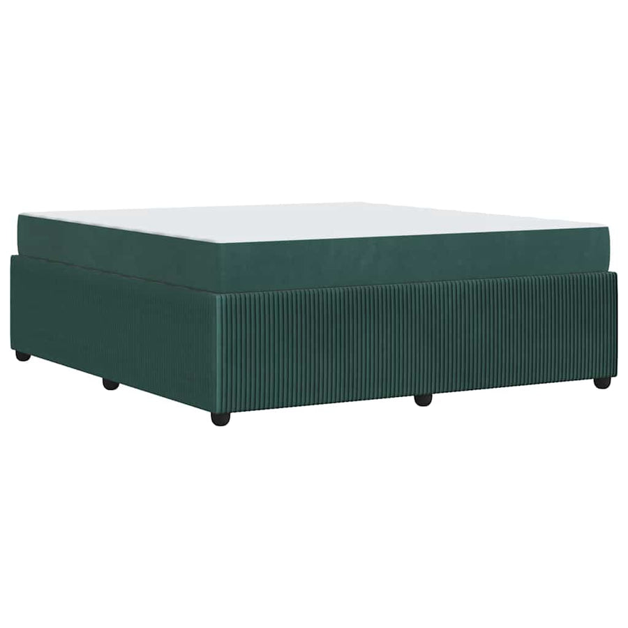 Bedframe met matras Anders Donkergroen 180 x 200 cm Fluweel