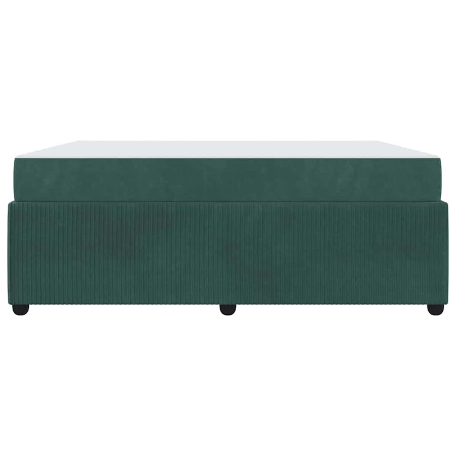 Bedframe met matras Anders Donkergroen 180 x 200 cm Fluweel