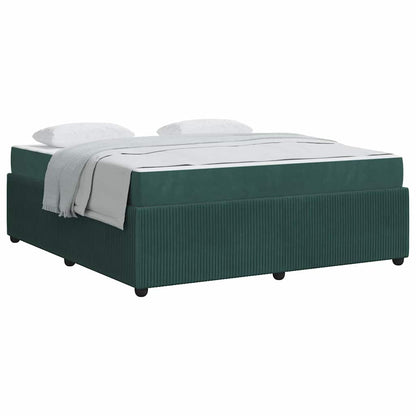 Bedframe met matras Anders Donkergroen 180 x 200 cm Fluweel