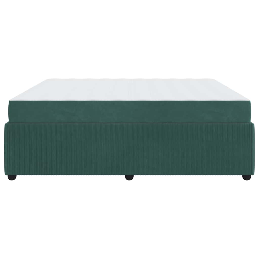 Bedframe met matras Anders Donkergroen 180 x 200 cm Fluweel